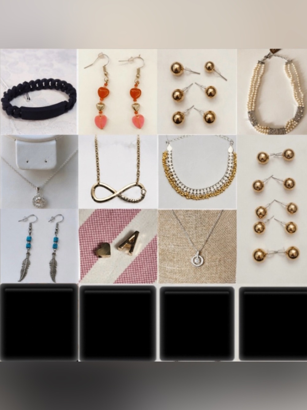 11 Pc Jewelry Bundle Marc Jacobs Carolee Sterling Silver Earrings Necklaces